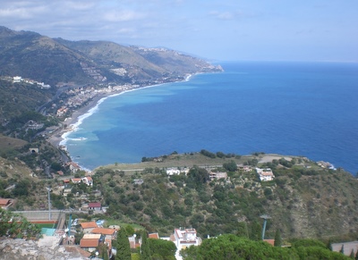 Taormina view to the North.